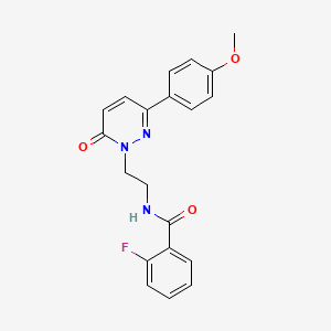 2-fluoro-N-(2-(3-(4-methoxyphenyl)-6-oxopyridazin-1(6H)-yl)ethyl)benzamide