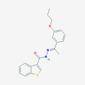 N'-[1-(3-propoxyphenyl)ethylidene]-1-benzothiophene-3-carbohydrazide