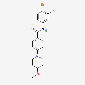 molecular formula C20H23BrN2O2 B2608035 N-(4-溴-3-甲基苯基)-4-(4-甲氧基哌啶-1-基)苯甲酰胺 CAS No. 2034442-40-3