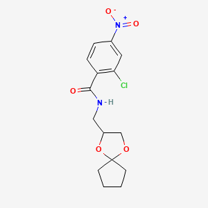N-(1,4-dioxaspiro[4.4]nonan-2-ylmethyl)-2-chloro-4-nitrobenzamide