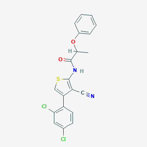 N-[3-cyano-4-(2,4-dichlorophenyl)thiophen-2-yl]-2-phenoxypropanamide