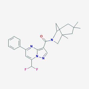 [7-(Difluoromethyl)-5-phenylpyrazolo[1,5-a]pyrimidin-3-yl](1,3,3-trimethyl-6-azabicyclo[3.2.1]oct-6-yl)methanone