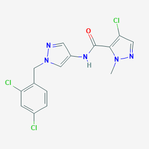 4-CHLORO-N~5~-[1-(2,4-DICHLOROBENZYL)-1H-PYRAZOL-4-YL]-1-METHYL-1H-PYRAZOLE-5-CARBOXAMIDE