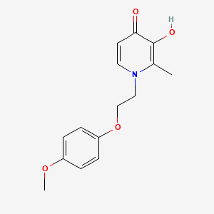 molecular formula C15H17NO4 B2608106 3-Hydroxy-1-[2-(4-methoxyphenoxy)ethyl]-2-methyl-1,4-dihydropyridin-4-one CAS No. 1267891-96-2