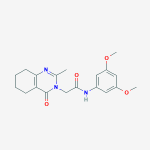 molecular formula C19H23N3O4 B2608111 N-(3,5-二甲氧基苯基)-2-(2-甲基-4-氧代-5,6,7,8-四氢喹唑啉-3(4H)-基)乙酰胺 CAS No. 1251621-60-9