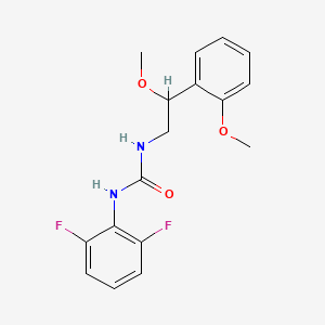 molecular formula C17H18F2N2O3 B2608116 1-(2,6-二氟苯基)-3-(2-甲氧基-2-(2-甲氧基苯基)乙基)脲 CAS No. 1795419-78-1