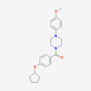 [4-(CYCLOPENTYLOXY)PHENYL][4-(4-METHOXYPHENYL)PIPERAZINO]METHANONE