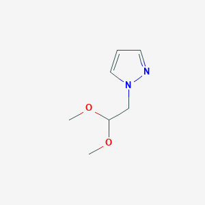molecular formula C7H12N2O2 B2608121 1-(2,2-二甲氧基乙基)-1H-吡唑 CAS No. 876164-61-3