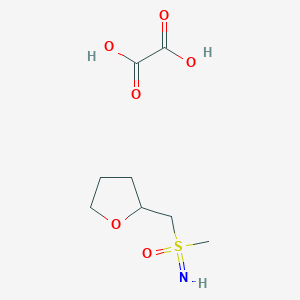 molecular formula C8H15NO6S B2608123 Imino-methyl-oxo-(oxolan-2-ylmethyl)-lambda6-sulfane;oxalic acid CAS No. 2243508-70-3