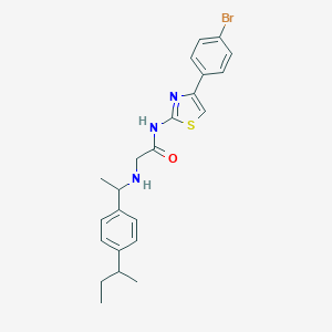 N-[4-(4-bromophenyl)-1,3-thiazol-2-yl]-N~2~-{1-[4-(butan-2-yl)phenyl]ethyl}glycinamide