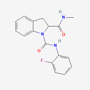 molecular formula C17H16FN3O2 B2608134 N1-(2-fluorophenyl)-N2-methylindoline-1,2-dicarboxamide CAS No. 1101206-11-4
