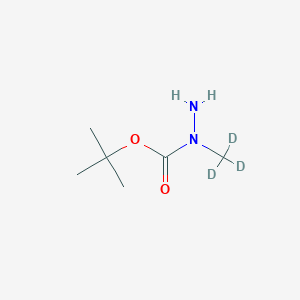 molecular formula C6H14N2O2 B2608144 Tert-butyl N-amino-N-(trideuteriomethyl)carbamate CAS No. 2361643-91-4