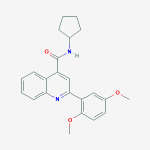 N-cyclopentyl-2-(2,5-dimethoxyphenyl)quinoline-4-carboxamide