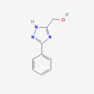 molecular formula C9H9N3O B2608163 (3-phenyl-1H-1,2,4-triazol-5-yl)methanol CAS No. 31803-04-0