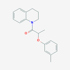 2-(3,4-dihydro-1(2H)-quinolinyl)-1-methyl-2-oxoethyl 3-methylphenyl ether