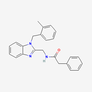 N-((1-(2-methylbenzyl)-1H-benzo[d]imidazol-2-yl)methyl)-2-phenylacetamide