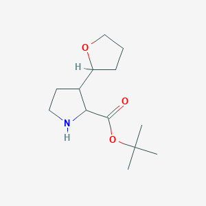 Tert-butyl 3-(oxolan-2-yl)pyrrolidine-2-carboxylate