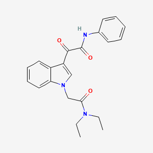 2-(1-(2-(diethylamino)-2-oxoethyl)-1H-indol-3-yl)-2-oxo-N-phenylacetamide