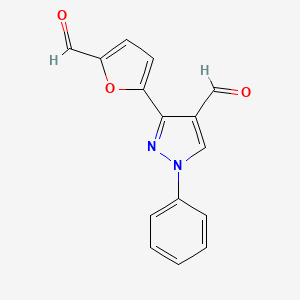 3-(5-formyl-2-furyl)-1-phenyl-1H-pyrazole-4-carbaldehyde
