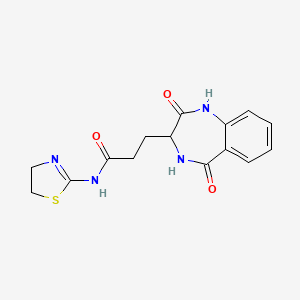 N-(4,5-dihydro-1,3-thiazol-2-yl)-3-(2,5-dioxo-2,3,4,5-tetrahydro-1H-1,4-benzodiazepin-3-yl)propanamide