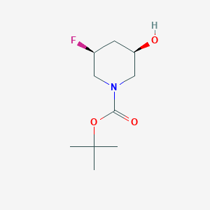 Tert-butyl (3S,5R)-3-fluoro-5-hydroxypiperidine-1-carboxylate