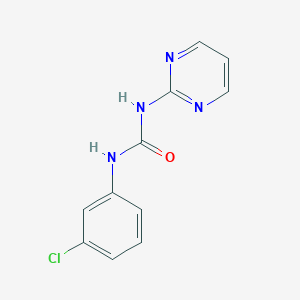 N-(3-chlorophenyl)-N'-(2-pyrimidinyl)urea