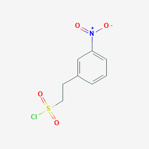 molecular formula C8H8ClNO4S B2608256 2-(3-Nitrophenyl)ethanesulfonyl chloride CAS No. 1253739-20-6
