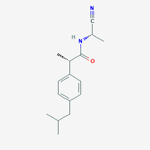 molecular formula C16H22N2O B2608296 (2S)-N-[(1S)-1-cyanoethyl]-2-[4-(2-methylpropyl)phenyl]propanamide CAS No. 2093992-96-0