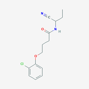 4-(2-chlorophenoxy)-N-(1-cyanopropyl)butanamide