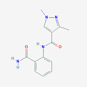 N~4~-[2-(AMINOCARBONYL)PHENYL]-1,3-DIMETHYL-1H-PYRAZOLE-4-CARBOXAMIDE