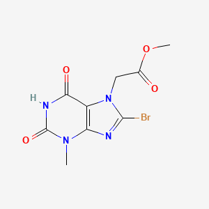 molecular formula C9H9BrN4O4 B2608362 2-(8-溴-3-甲基-2,6-二氧嘌呤-7-基)乙酸甲酯 CAS No. 332388-35-9