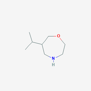 molecular formula C8H17NO B2608363 6-丙-2-基-1,4-恶氮杂环烷 CAS No. 1860126-79-9