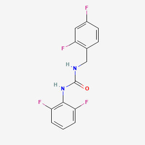 molecular formula C14H10F4N2O B2608368 1-(2,6-Difluorophenyl)-3-[(2,4-difluorophenyl)methyl]urea CAS No. 2329710-24-7