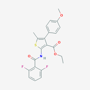 Ethyl 2-[(2,6-difluorobenzoyl)amino]-4-(4-methoxyphenyl)-5-methyl-3-thiophenecarboxylate