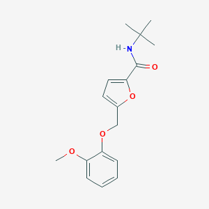 N-tert-butyl-5-[(2-methoxyphenoxy)methyl]furan-2-carboxamide