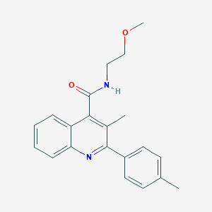 N-(2-methoxyethyl)-3-methyl-2-(4-methylphenyl)quinoline-4-carboxamide