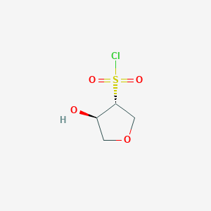 (3R,4R)-4-Hydroxyoxolane-3-sulfonyl chloride