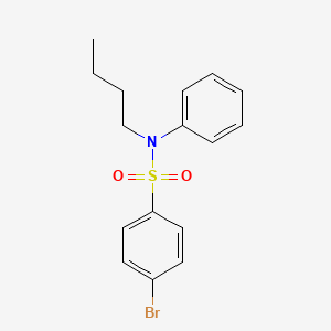 molecular formula C16H18BrNO2S B2608418 4-溴-N-丁基-N-苯基苯磺酰胺 CAS No. 500588-73-8
