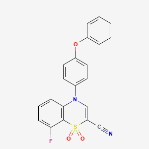 B2608438 N-(3-methoxybenzyl)-5-methyl-2-phenylthieno[3,2-b]furan-6-carboxamide CAS No. 1226440-22-7