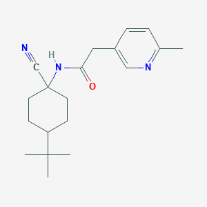 N-(4-Tert-butyl-1-cyanocyclohexyl)-2-(6-methylpyridin-3-yl)acetamide