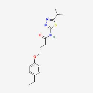 molecular formula C17H23N3O2S B2608449 4-(4-ethylphenoxy)-N-(5-isopropyl-1,3,4-thiadiazol-2-yl)butanamide CAS No. 453583-75-0