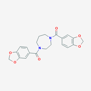 1,4-diazepane-1,4-diylbis(1,3-benzodioxol-5-ylmethanone)