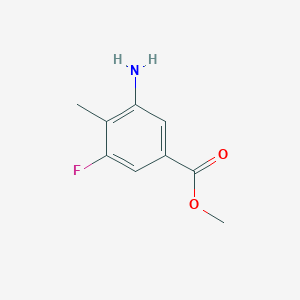 molecular formula C9H10FNO2 B2608483 Methyl 3-amino-5-fluoro-4-methylbenzoate CAS No. 1093087-06-9