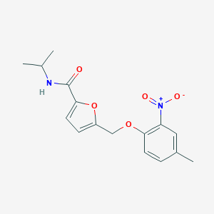 N-ISOPROPYL-5-[(4-METHYL-2-NITROPHENOXY)METHYL]-2-FURAMIDE