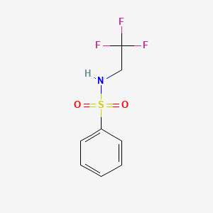 molecular formula C8H8F3NO2S B2608493 N-(2,2,2-trifluoroethyl)benzenesulfonamide CAS No. 91461-61-9