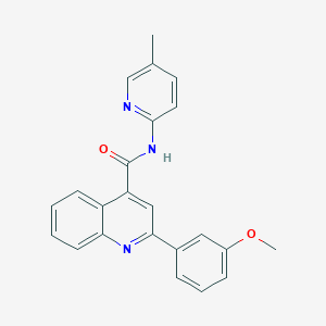 2-(3-methoxyphenyl)-N-(5-methylpyridin-2-yl)quinoline-4-carboxamide