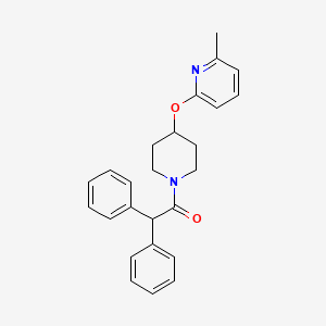 molecular formula C25H26N2O2 B2608507 1-(4-((6-Methylpyridin-2-yl)oxy)piperidin-1-yl)-2,2-diphenylethanone CAS No. 1796969-37-3