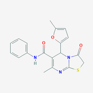 7-METHYL-5-(5-METHYL-2-FURYL)-3-OXO-N~6~-PHENYL-2,3-DIHYDRO-5H-[1,3]THIAZOLO[3,2-A]PYRIMIDINE-6-CARBOXAMIDE