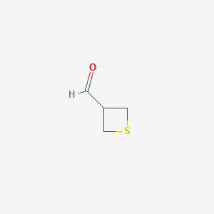 molecular formula C4H6OS B2608563 3-Thietanecarboxaldehyde CAS No. 87373-79-3