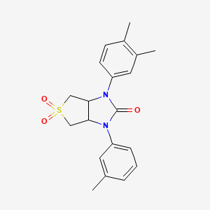 molecular formula C20H22N2O3S B2608583 1-(3,4-dimethylphenyl)-3-(3-methylphenyl)tetrahydro-1H-thieno[3,4-d]imidazol-2(3H)-one 5,5-dioxide CAS No. 879929-98-3